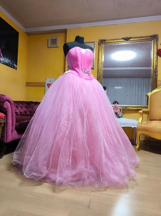 Vestido Quinceañera Rosa