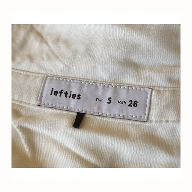 Camisa Blanca de Mujer Lefties Manga Larga