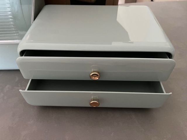 Organizzatore cosmetici verde