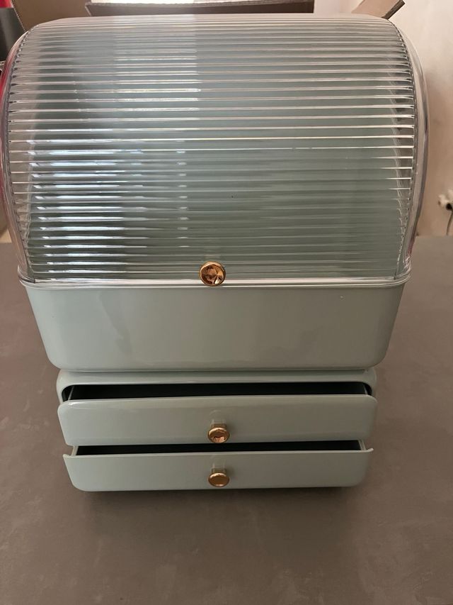 Organizzatore cosmetici verde