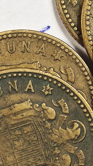 Lote 1 peseta 1947 (*48 *51 *52 *53 *54)