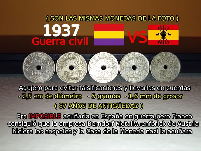LOTE: 25 Céntimos 1937 Guerra Civil y República