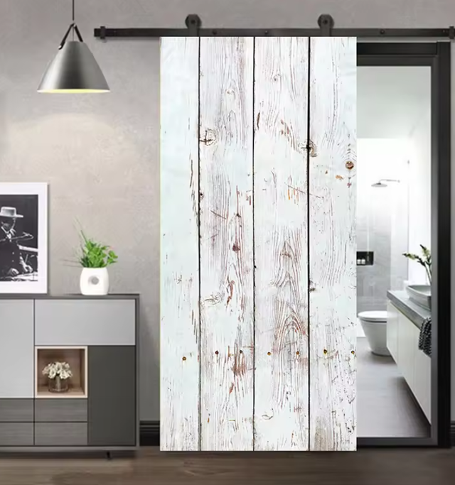 Vinilo Adhesivo - Madera Blanco-Marrón