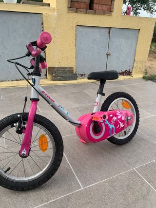 Bicicleta niña 14" rosa