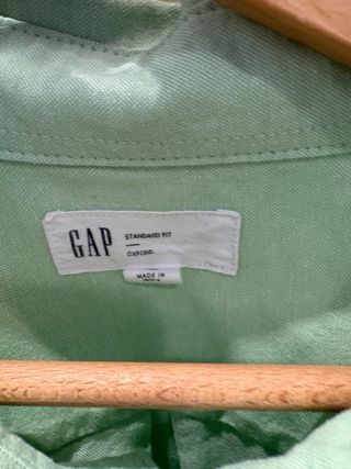 Camisa Oxford GAP XL Verde Menta