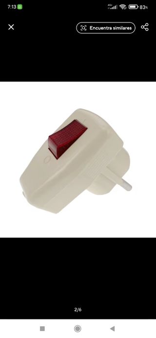 Enchufe con interruptor y luz