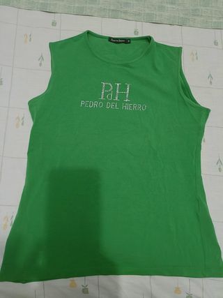 Camiseta Pedro del Hierro - Verde - Talla M