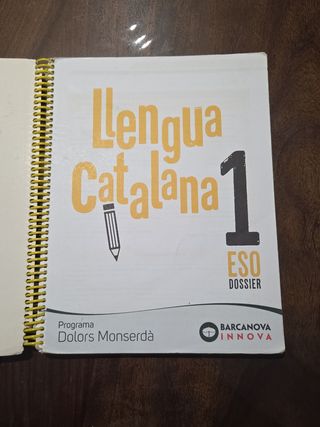 Dolors Monserdà 1 ESO. Dossier. Llengua catalana