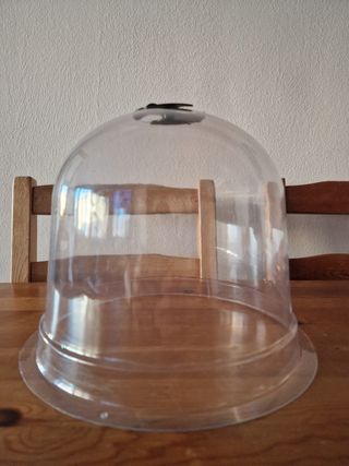Cúpula de plástico transparente