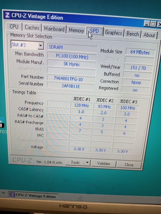 Módulo de memoria Dimm de 64MB SD-RAM PC100