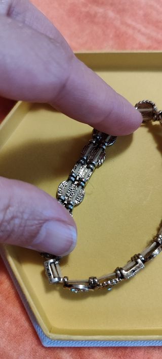 Braccialetto vintage oro argento