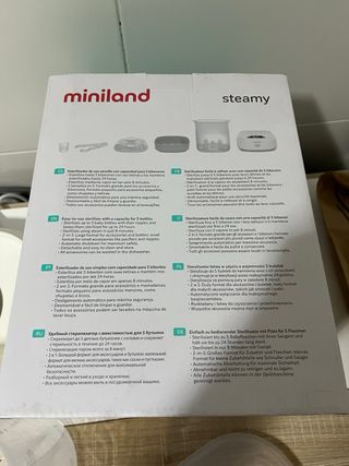 Miniland Steamy Esterilizador y escurre biberones