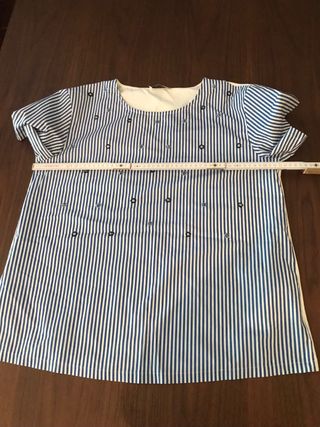 Blusa Blu e Bianca a Righe