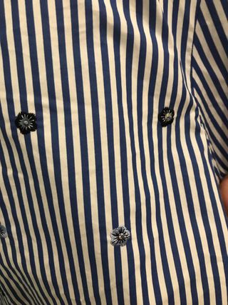 Blusa Blu e Bianca a Righe