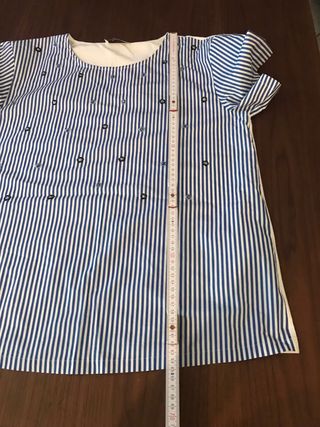 Blusa Blu e Bianca a Righe