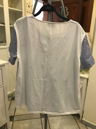 Blusa Blu e Bianca a Righe
