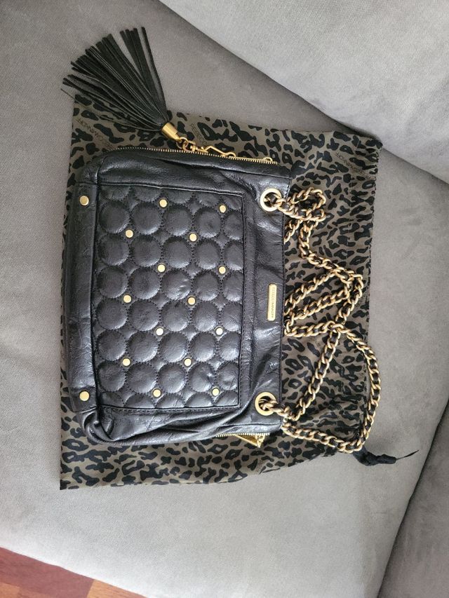 Bolso Rebecca Minkoff - Negro y Dorado