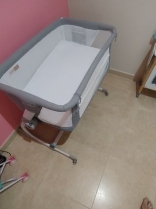 Minicuna Jane Baby Side gris