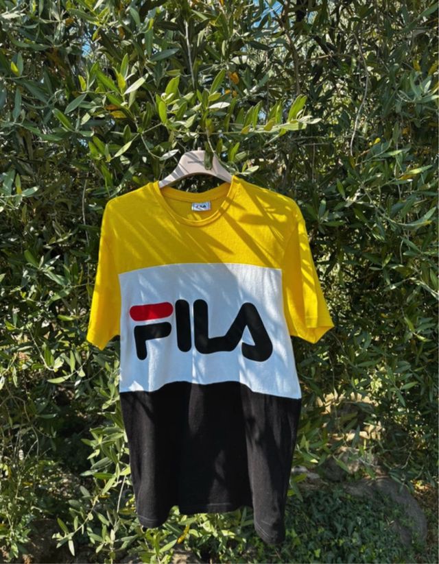 T-Shirt Fila Gialla e Nera