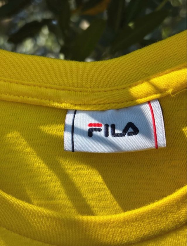 T-Shirt Fila Gialla e Nera