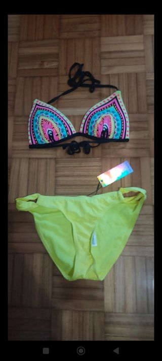 Bikini multicolor y amarillo - Nuevo