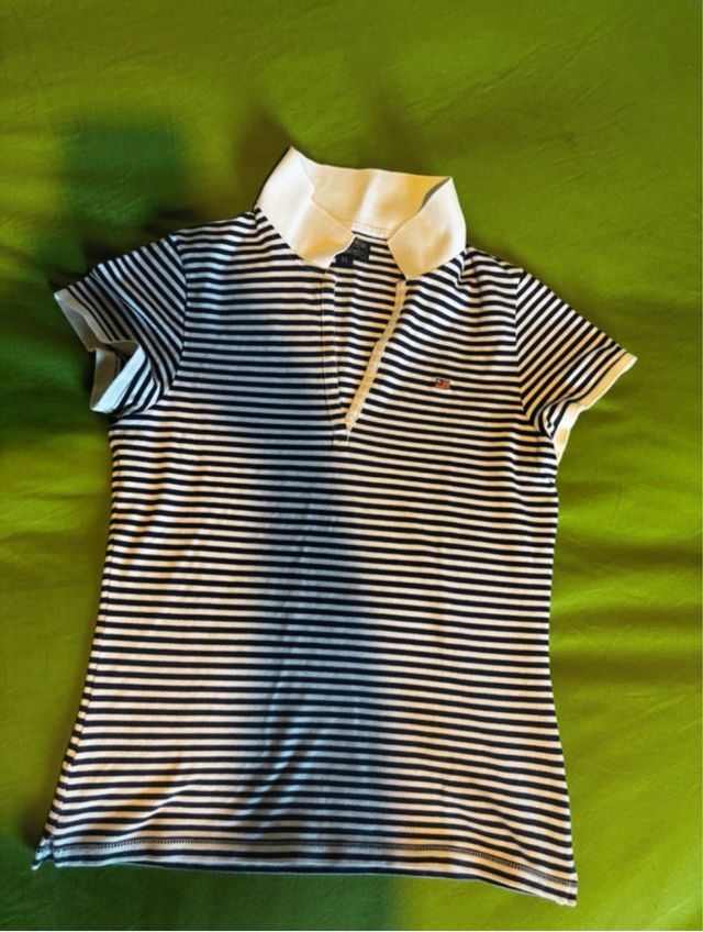 Polo Ralph Lauren a righe blu e bianche XL