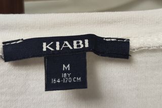 Camiseta blanca manga 3/4 - Talla M