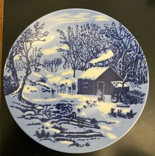 3 Piatti Decorativi Natale - Porcellana