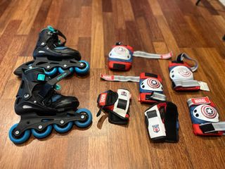 Patines Playlife niños (31-34) + protecciones 