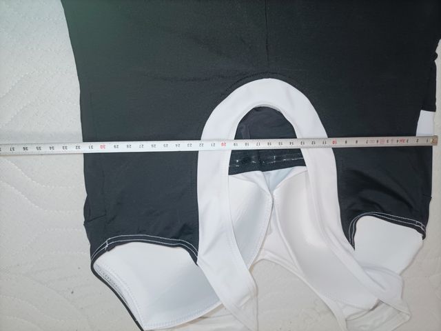 Costume intero donna bianco e nero XL /46 Eu