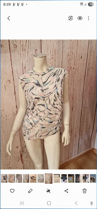 Top Bimba y Lola estampado cebra