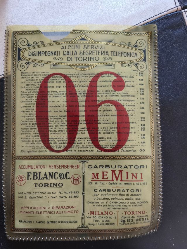 Libretto Auto d'epoca anni '20