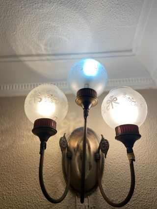 Aplique 3 luces - Vintage