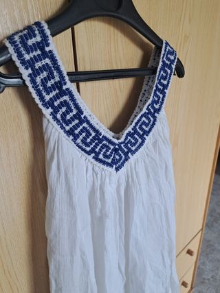 Vestido blanco comprado en Grecia.