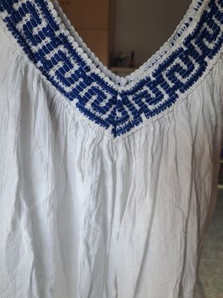 Vestido blanco comprado en Grecia.
