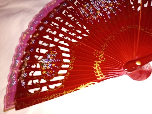 Ventaglio rosso vintage