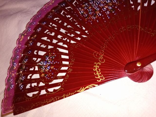 Ventaglio rosso vintage