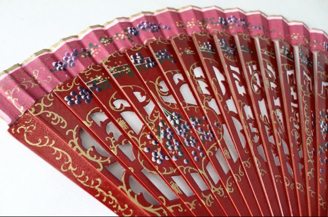 Ventaglio rosso vintage