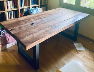 Mesa madera industrial 