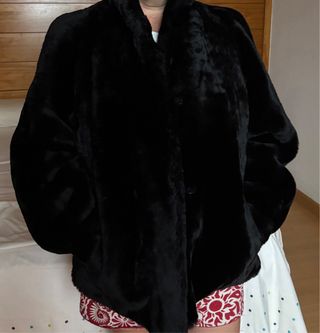 Chaquetón mouton negro