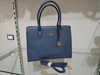 Borsa a mano blu nuova