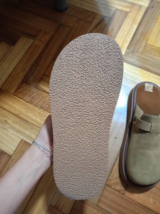 Zapatos de ante beige