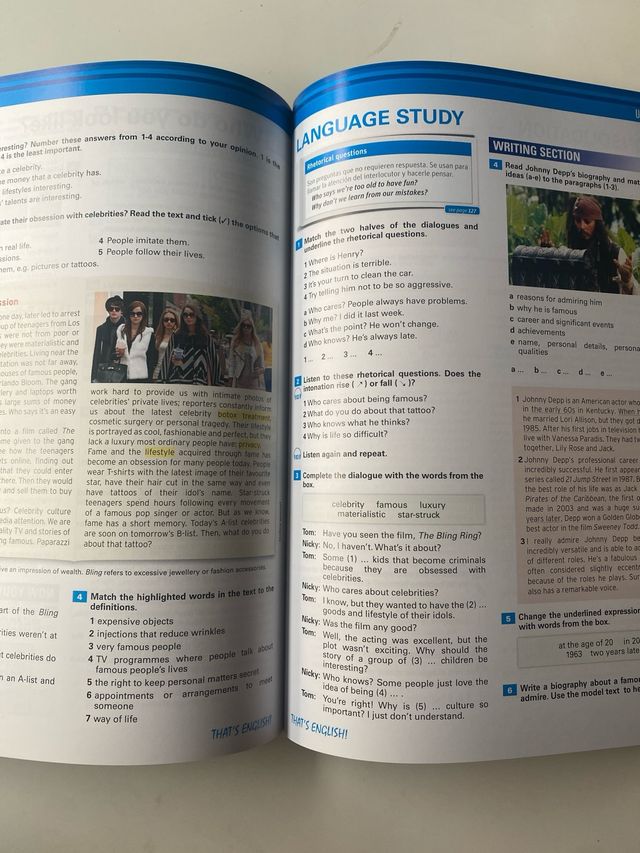 That’s English, module 8. B1