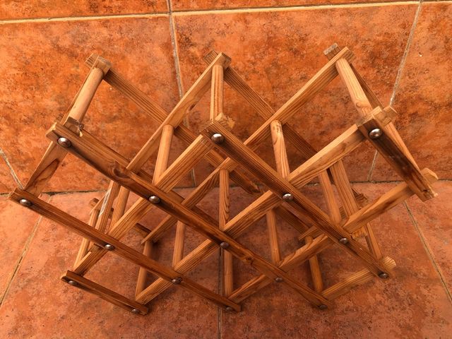 Botellero madera plegable - 10 botellas