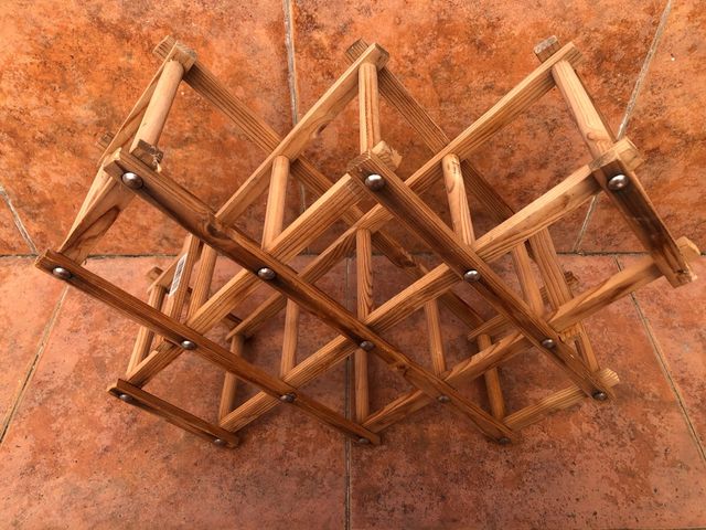 Botellero madera plegable - 10 botellas