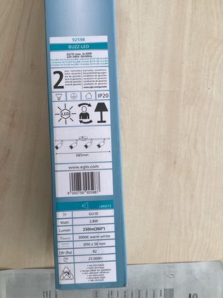 Lampada Eglo LED 4 luci