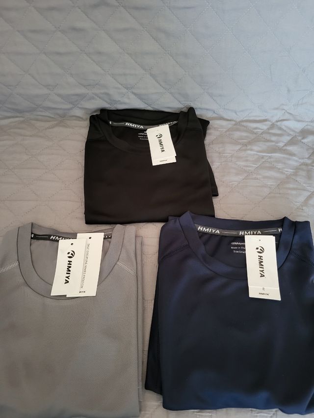 3 Magliette HMIYA Uomo