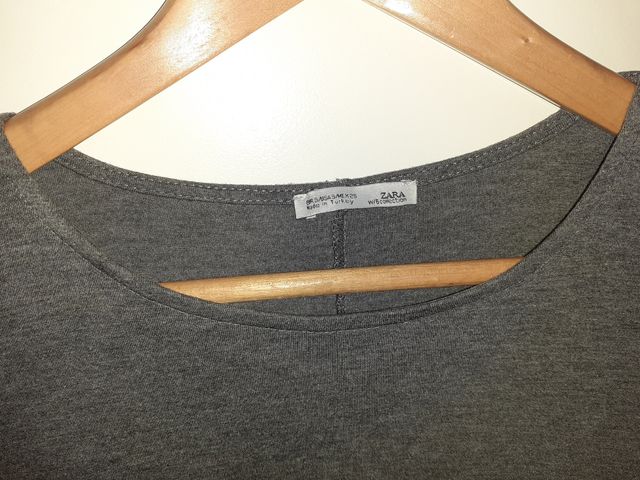 Blusa bicolor manga 3/4