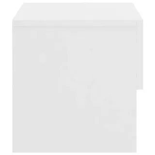 vidaXL Mesitas de noche de pared 2 unidades blanco