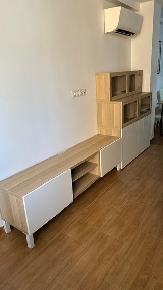 Muebles salón - Roble y blanco